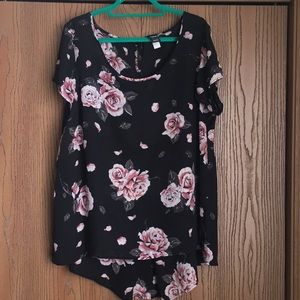 EUC Floral Georgette Top